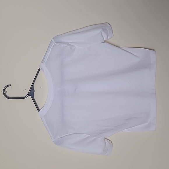 NWOT Nike Air White Women's Slim Fit Cropped Top Size M - Picture 3 of 5